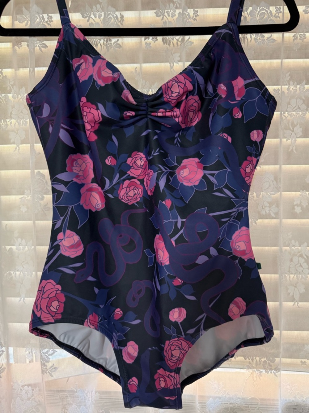 LUCKY LEO women’s large leotard print HARMONY design LIKE NEW